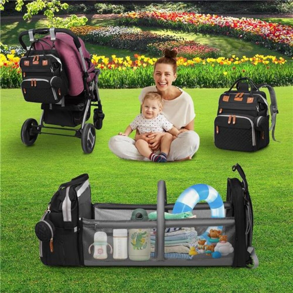 Baby Diaper Bag Backpack Waterproof Travel Large Capacity Changing Station Bag - Picture 2 of 7